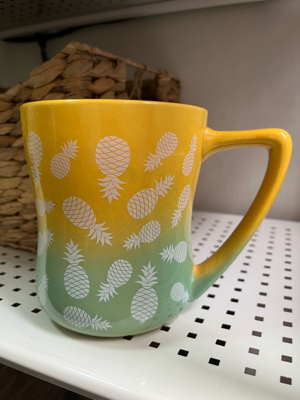 Yellow & Green Pineapple 20 oz Ceramic Mug -